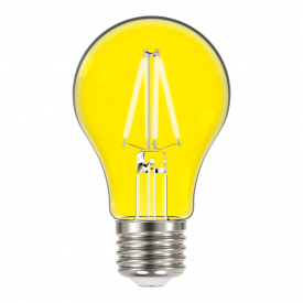 lampada led taschibra filamento color a60 4w bivolt e27 amarela