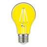 lampada led taschibra filamento color a60 4w bivolt e27 amarela