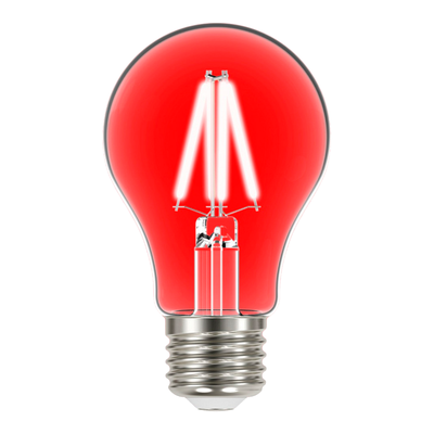 lampada led taschibra filamento color a60 4w bivolt e27 vermelho