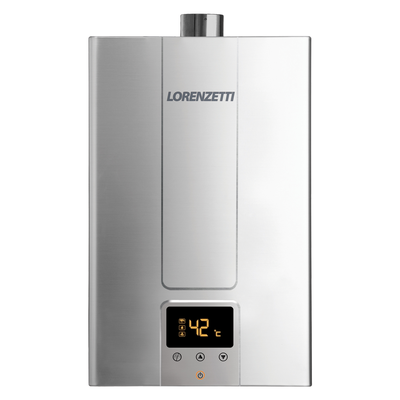aquecedor de agua a gas lorenzetti lz 1600de i inox digital