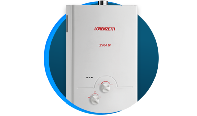 aquecedor de agua a gas lorenzetti lz 800ef glp descricao