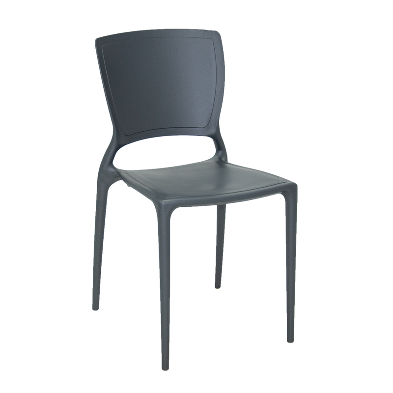 cadeira tramontina sofia com encosto em polipropileno e fibra de vidro 92236007 grafite 01